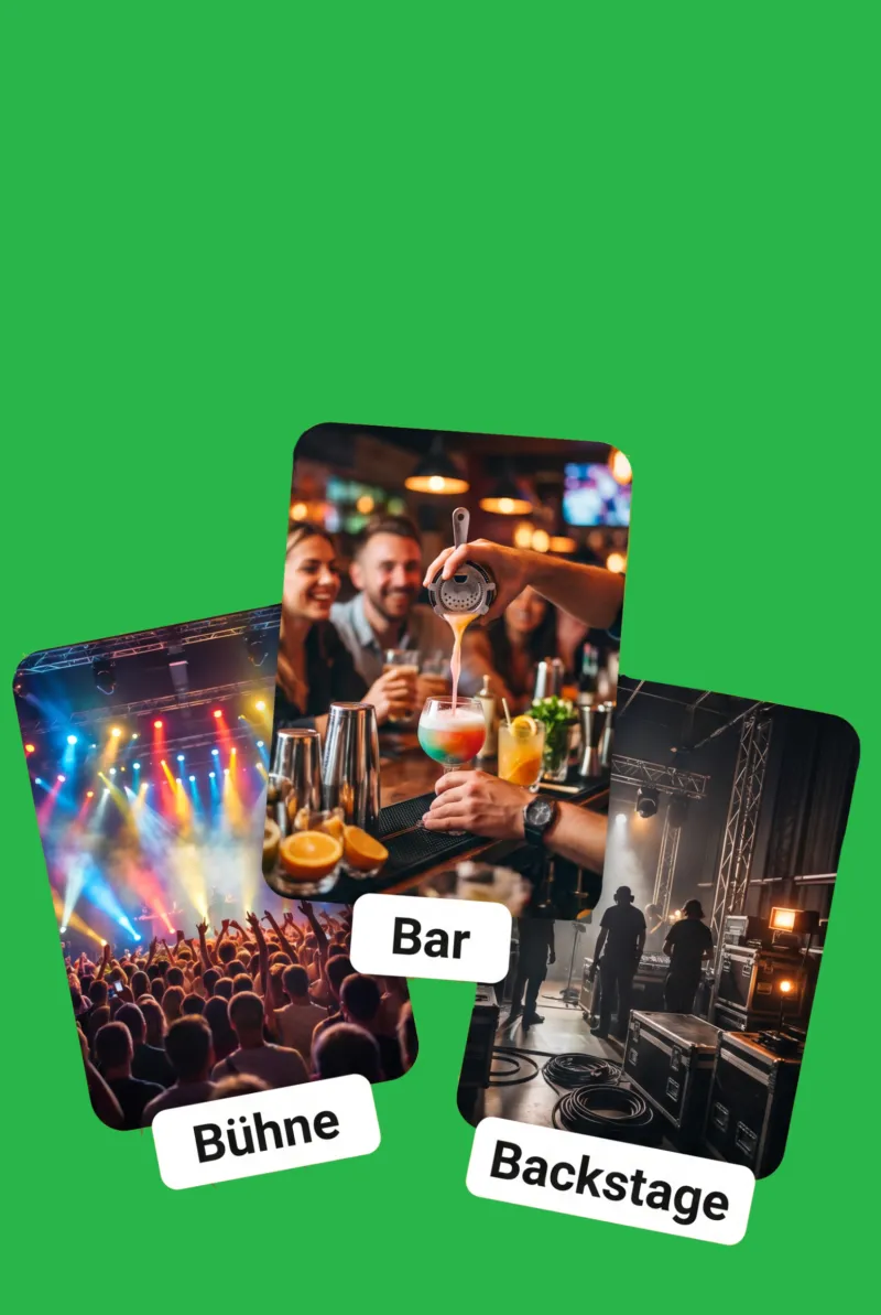 Bühne, Bar oder Backstage – welcher Nebenjob passt zu dir?