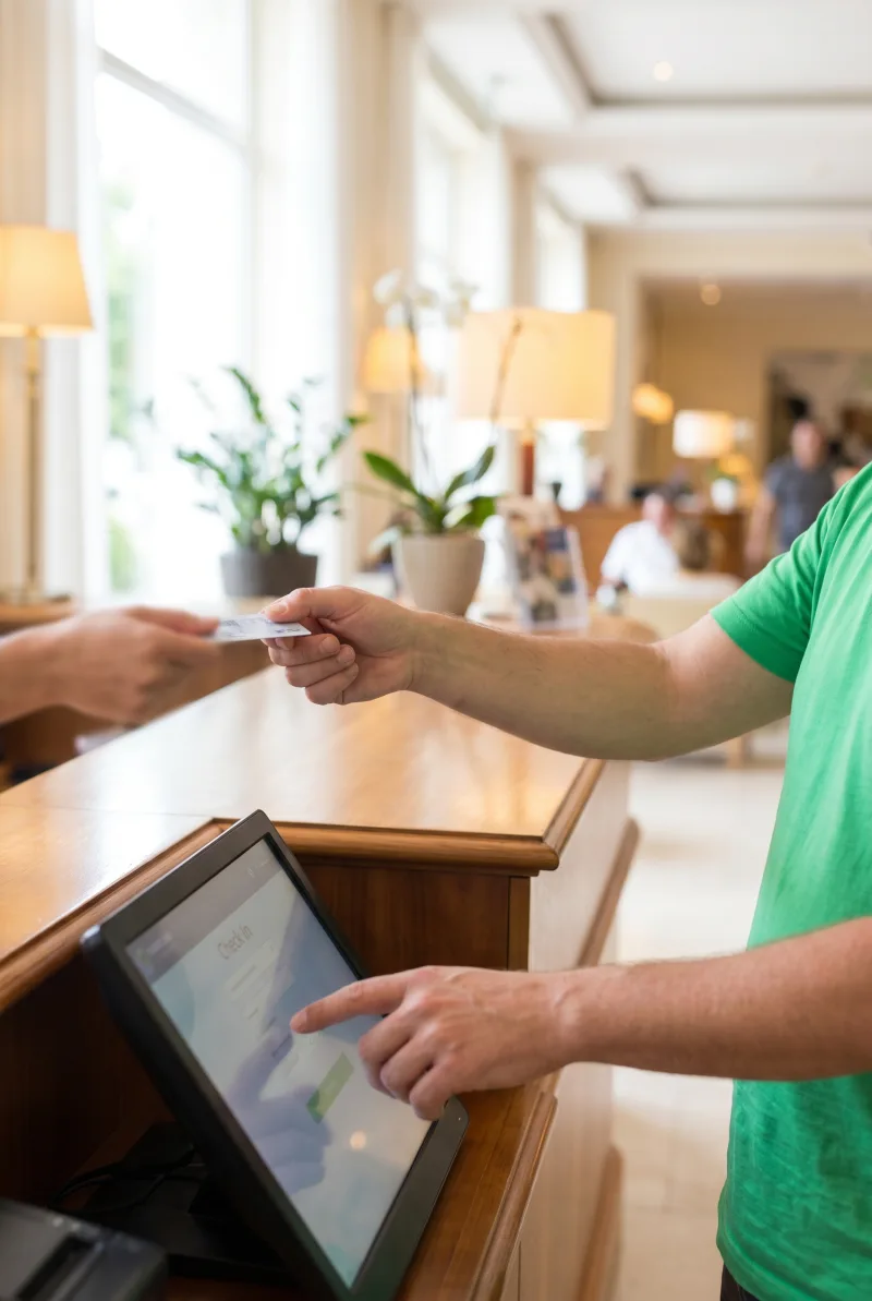 Hotelpersonal im Einsatz