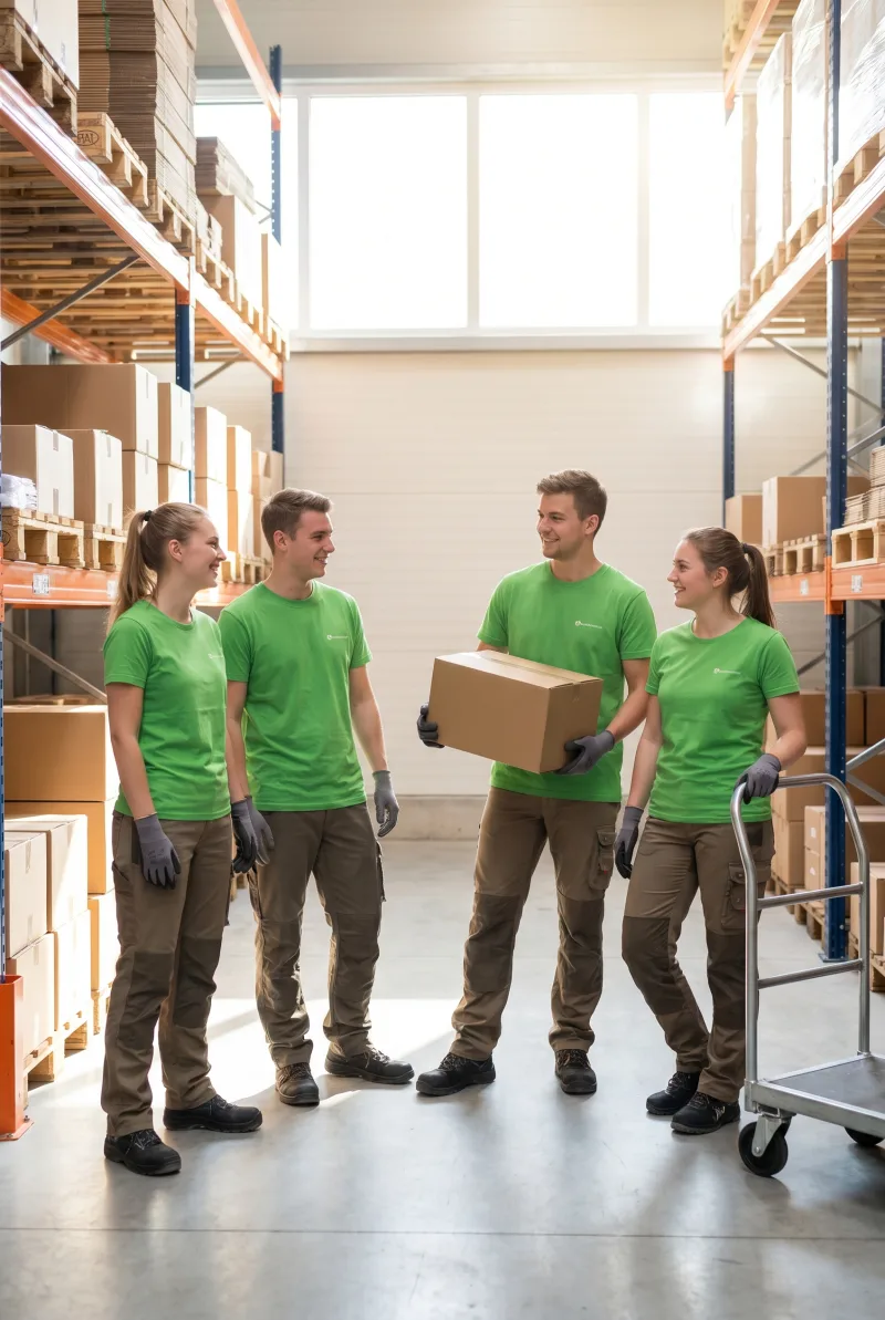 Eingespieltes Logistik-Team im Einsatz